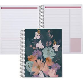 Erin Condren 8.5 "X11" Platinum platinum procebook. غلاف الغطاء الغامق تصميم. 160 صفحات قائمة مرجعية وبطانة للملاحظات ، اليومية ، إلى DOS ، الكتابة. 80 رطل ورقة وزن النص ، ملصقات