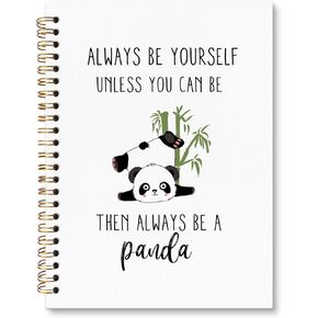 مجلة Panda Panda Notebook ، هدايا Banda Lovers للنساء ، كن نفسك دائمًا ما لم يكن بإمكانك أن تكون دفتر ملاحظات لطيف لأخذ الملاحظات ، SPORAL JOURNAL 5.5x8.3 Inch