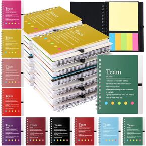 36 Set Team Gifts for Employee Appreciation Gifts for Coworkers Inspirational Notebook with Sticky Notes Motivational Journals Notepads for Teacher Nurse Staff(Colorful)