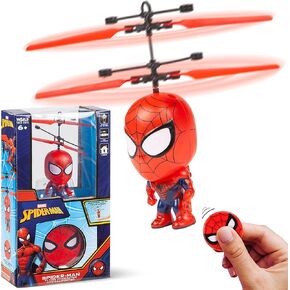 World Tech Toys Spider-Man Flight Flight Ufo Big Head Helicopter | Marvel الرسمي المنتج المرخص | مستشعر الحركة بالأشعة تحت الحمراء يسيطر عليها | للأطفال الذين تتراوح أعمارهم بين 6-12