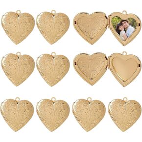 Framendino ، Heart Photo Frame Charms DIY Locket Pendants لصنع المجوهرات