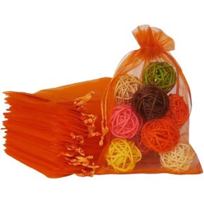 100 PCS urshsa carmstring gift facs 5 × 7 بوصة العاج للمجوهرات ، الحلوى ، البطاقة ، عملة ، وقماش شفاف شفاف الشبكة الواحد كيس لدش الطفل ، عيد الميلاد ، تفضل الحفلات ، دش الزفاف ، عيد ميلاد 40 ، حفل زفاف