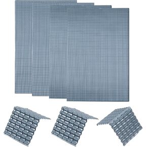 MECCANIXITY Miniature Roof Tiles PVC Model Roof Tiles Mini DIY Tiles Model Building Set for Model Building Dolls Houses Garden Sand Table 29.5x19.5cm/1.16x0.76 Dark Grey Pack of 4,1:50