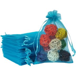 100 PCS urshsa carmstring gift facs 5 × 7 بوصة العاج للمجوهرات ، الحلوى ، البطاقة ، عملة ، وقماش شفاف شفاف الشبكة الواحد كيس لدش الطفل ، عيد الميلاد ، تفضل الحفلات ، دش الزفاف ، عيد ميلاد 40 ، حفل زفاف in Kuwait