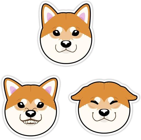 مجموعة ملصقات Shiba inu التعبير Die Cut (3 ملصقات Shibaken لطيفة) ملصق ملصق مقاوم للماء/مانعة للتسرب ، مثالية للسيارات ، الدراجات النارية ، الدراجات ، أجهزة الكمبيوتر المحمولة ، الهواتف ، اليوميات ، صناديق الهدايا ، دفاتر الملاحظات ، in Saudi Arabia