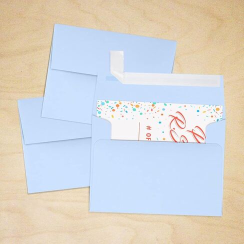A2 Invitation Envelopes (4 3/8 x 5 3/4) - Baby Blue (250 Qty.) in Kuwait