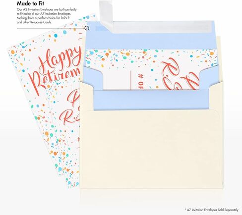 A2 Invitation Envelopes (4 3/8 x 5 3/4) - Baby Blue (250 Qty.) in Kuwait