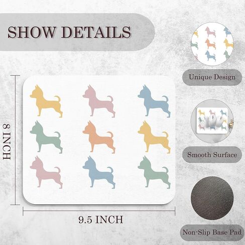 Dog Mouse Pad - Cute Dachshund Mousepad, Dachshund Office Mouse Pad, Dachshund Decor, Dachshund Office Supplies, Dachshund Gifts for Women, Dog Lover Gifts, Coworker Gifts, 9.5x8 Inches in Kuwait