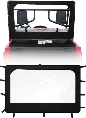 زجاج أمامي ناعم لـ Yamaha Rhino & Massimo UTVs - زجاج أمامي من PVC مع رؤية ممتازة، مقاوم للماء وقوي ضد الثقوب والتمزق والتآكل. in Kuwait