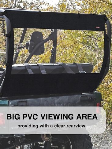 زجاج أمامي ناعم لـ Yamaha Rhino & Massimo UTVs - زجاج أمامي من PVC مع رؤية ممتازة، مقاوم للماء وقوي ضد الثقوب والتمزق والتآكل. in Kuwait