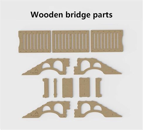 RC Wooden Bridge ، Crawler Car محاكاة جسر Roadbblock Xyloid ، لسيارة RC Crawer 1/18 1/24 TRX4M SCX24 FCX24 (A) in Kuwait