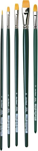 da Vinci Watercolor Series 5240 Deluxe Paint Brush Set, Natural Hair and Synthetic with Wooden Storage Box and Brush Soap, Multiple Sizes, 5 Brushes (Series 36, 991, 5530, 5550) in Kuwait