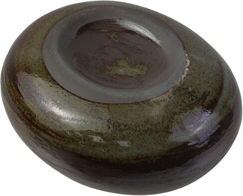 1pcs Japanese Ikebana Vase Kit Pebble Shape Ikebana Vase Set for Ikebana Floral Art Office Decoration, Brown and Green in Saudi Arabia