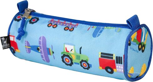 Wildkin Kids Zippered Pencil Case for Boys and Girls, Perfect for Packing School Supplies and Travel,600-Denier Polyester Pencil Cases Measures 8x3x3 Inches (Trains Planes & Trucks) in Saudi Arabia