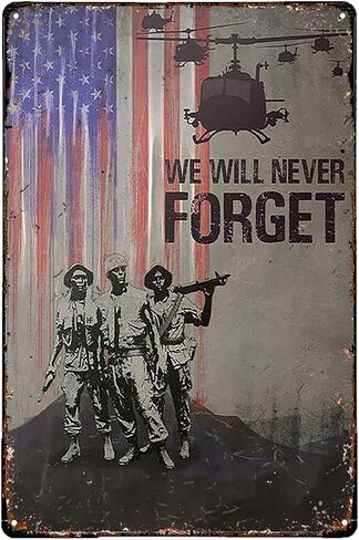 Vintage U.S Army Veteran Tin Sign for Home Garage Man Cave Shed Office Military Room Living Room Coffee Bar Wall Decor Retro Poster Plaque Military Fan Gift 8x12 inch in Saudi Arabia
