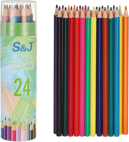 PATIKIL 12 Colors Coloring Pencils Set, Soft Core Colored Pencils Hexagonal Shape Coloring Drawing Pencil for Sketching Blending DIY Crafts (Green Bucket) in Saudi Arabia