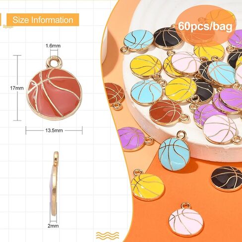 DanLingJewelry Colorful Enamel Pendants Cute Enamel Charms for Jewelry Making DIY Accessories in Kuwait