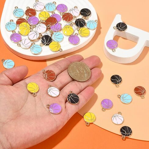 DanLingJewelry Colorful Enamel Pendants Cute Enamel Charms for Jewelry Making DIY Accessories in Kuwait