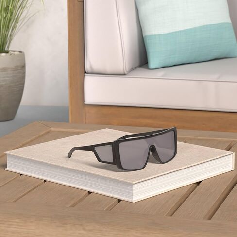FEISEDY Rectangle Oversized Shield Sunglasses for Women Men Futuristic Rectangula Flat Top One Piece Shades B9037 in Kuwait