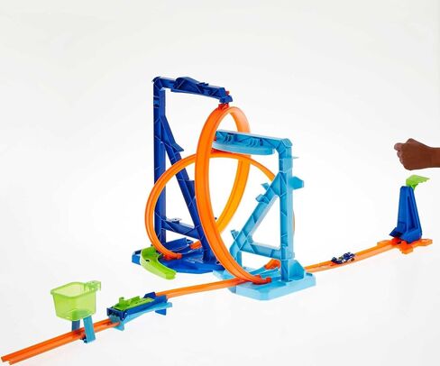 Hot Wheels Toy Car Track Set, Infinity Loop Kit Playset with 1:64 Scale Car, 2 Ways to Play, Stunt & Jumps in Kuwait