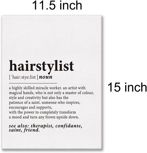 LEXSIVO Hair Salon Print Canvas Wall Art Beauty Salon Decor Welcome to Your Therapy Session Hair Therapy Painting 12x15 Canvas Poster Framed Ready to Hang Artwork Hairstylist Gift in Kuwait