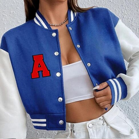 1 PCS 4.0" Red Chenille Letter Patch with Black Edge, Iron on Patches for Hats Clothes Bags Backpacks Jeans Jackets, Initial Patches Large Varsity Letter. (Letter A) in Saudi Arabia