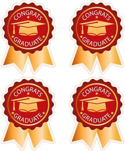 Lucleag 200 PCS Graduation Stickers for Envelopes, Blue Gold Class of 2025 Graduation Badge Shape Graduations Stickers for Grad Envelopes Seals Gift Boxes Candy Bags Greeting Cards in Saudi Arabia