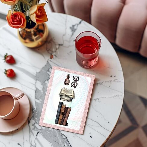 CHGCRAFT Scrapbooking Clear Stamps House Book Stamps World Book Day Silicone Clear Stamp Seals for DIY Scrapbooking Photo Album Decoration, 4.3x6.3inch in Kuwait