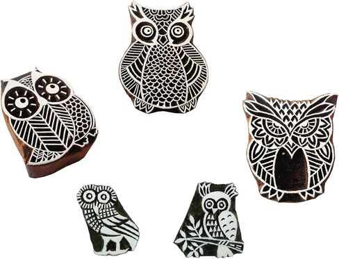 Wholesale Lot of 10 Classic Designs Wooden Block Stamps/ Tattoo/ Indian Textile Printing Blocks in Kuwait