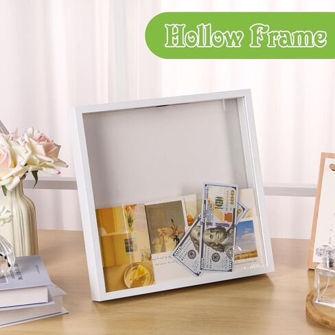 8x10 Travel Shadow Box Display Case Frame, Shadow Boxes Display Cases with Slot on Top for Tickets, Drink Beer Caps Movie Sporting Events Concert Stubs Travel Gift Memory Box, Black (Black) in Kuwait