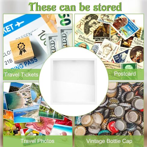 8x10 Travel Shadow Box Display Case Frame, Shadow Boxes Display Cases with Slot on Top for Tickets, Drink Beer Caps Movie Sporting Events Concert Stubs Travel Gift Memory Box, Black (Black) in Kuwait