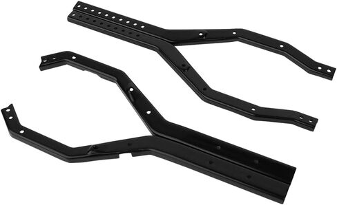 Heavy Duty Wheelbase Adjustable Metal Chassis Frame Rail Set for 1/10 RC Crawler Axial SCX10 III Gladiator Wrangler Upgrade Part (Black) in Saudi Arabia