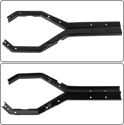 Heavy Duty Wheelbase Adjustable Metal Chassis Frame Rail Set for 1/10 RC Crawler Axial SCX10 III Gladiator Wrangler Upgrade Part (Black) in Saudi Arabia