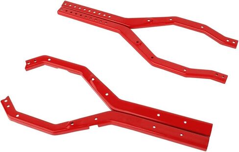 Heavy Duty Wheelbase Adjustable Metal Chassis Frame Rail Set for 1/10 RC Crawler Axial SCX10 III Gladiator Wrangler Upgrade Part (Black) in Saudi Arabia