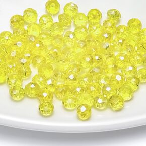 210 قطعة 8 ملم من الخرز الزجاجي الكريستالي جولة متعددة من الأوجه الفضفاضة الفضفاضة رونيللي حبات الزجاج مع حفرة الأحجار الكريمة حبة لقرار سوار الحرف DIY الصنع تصنيع (Violet AB)