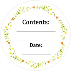 Dissolvable Canning Labels for Mason Jars,1.5 Inch Dissolvable Food Label Stickers Removable Freezer Labels Food Date Labels Food Label Stickers for Food Containers(Pack-200)