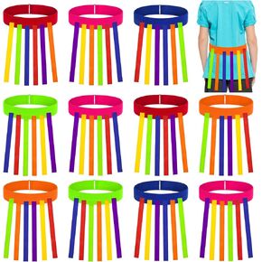 5 Pcs Catch Tail Game Belt, Outdoor Field Day Games, Catching Picnic Games for Adults Kids Family Activities in Kuwait