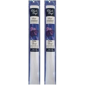DMC TC8836-6750 Silver Label Aida 18 Count 15x18 بوصة أنبوب ناعم ، أبيض (حزمة 2)
