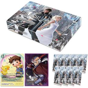 لعبة البطاقة Final Fantasy TCG - مجموعة Crystal Dominion قبل الإصدار - 9 حزم ، بطاقة ترويجية ، أكمام بطاقة
