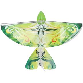 Flying RC Bird Toy 2.4GHz USB Charging LED Bionic Flapping Bird for Indoor Outdoor (Blue)