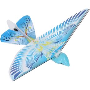 Flying RC Bird Toy 2.4GHz USB Charging LED Bionic Flapping Bird for Indoor Outdoor (Blue) in Kuwait