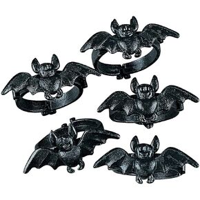 Fun Express - Plastic Bat Rings for Halloween - Jewelry - Jewelry General - Rings - Halloween - 144 Pieces