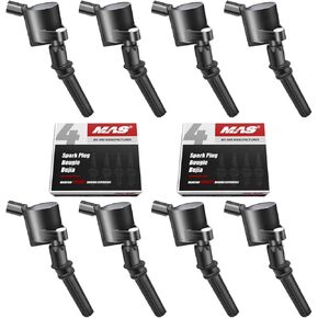 ملفات الإشعال MAS DG508 وشمعات الإشعال Motorcraft SP493 المتوافقة مع محركات Ford Lincoln Mercury 4.6L