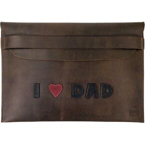 Hide & Drink, Rustic Case Compatible with MacBook Air/Pro 13 Inch with M1 Chip, Handmade from Full Grain Leather (Bourbon Brown/Father's Day)