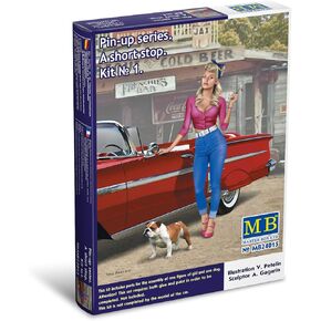 طقم المنمنمات البلاستيكية - سلسلة Pin -up Series Stop Stop Kit No 1 - النماذج البلاستيكية المقياس - أرقام لـ Dioramas - مجموعة طراز بلاستيكية للبناء للبالغين - نماذج WW2 - 1:24 نموذج