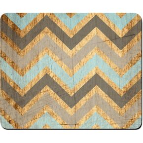 Vintage Wood Chevron Unique Custom Mouse Pad Mousepad