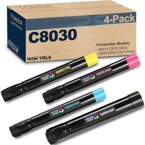 4PK C8030 Toner Cartridge 006R01697 006R01698 006R01699 006R01700 Toner Cartridge Replacement for Xerox AltaLink C8030 C8035 C8045 C8055 C8070 Printer