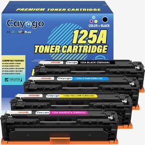 125A صفحة عالية الصفحة خرطوشة الحبر متوافقة مع HP 125A HP125A استبدال HP COLL CP1215 CP1515 CP1518NI MFP CM1312NFI CM1312 PRINTER CB540A CB541A CB542A CB543A