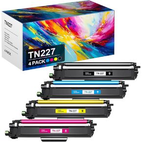 TN227 Compatible Toner Cartridge Replacement for Brother TN227 TN223 227BK High Yield Compatible with MFC-L3770CDW HL-L3290CDW HL-L3270CDW MFC L3750CDW (4-Pack)
