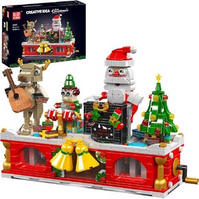 العفن King Christmas Building Kit ، نموذج شجرة عيد الميلاد لعيد الميلاد ، هدية عطلة STES لـ 8+ أطفال ، مجموعة البناء للبالغين